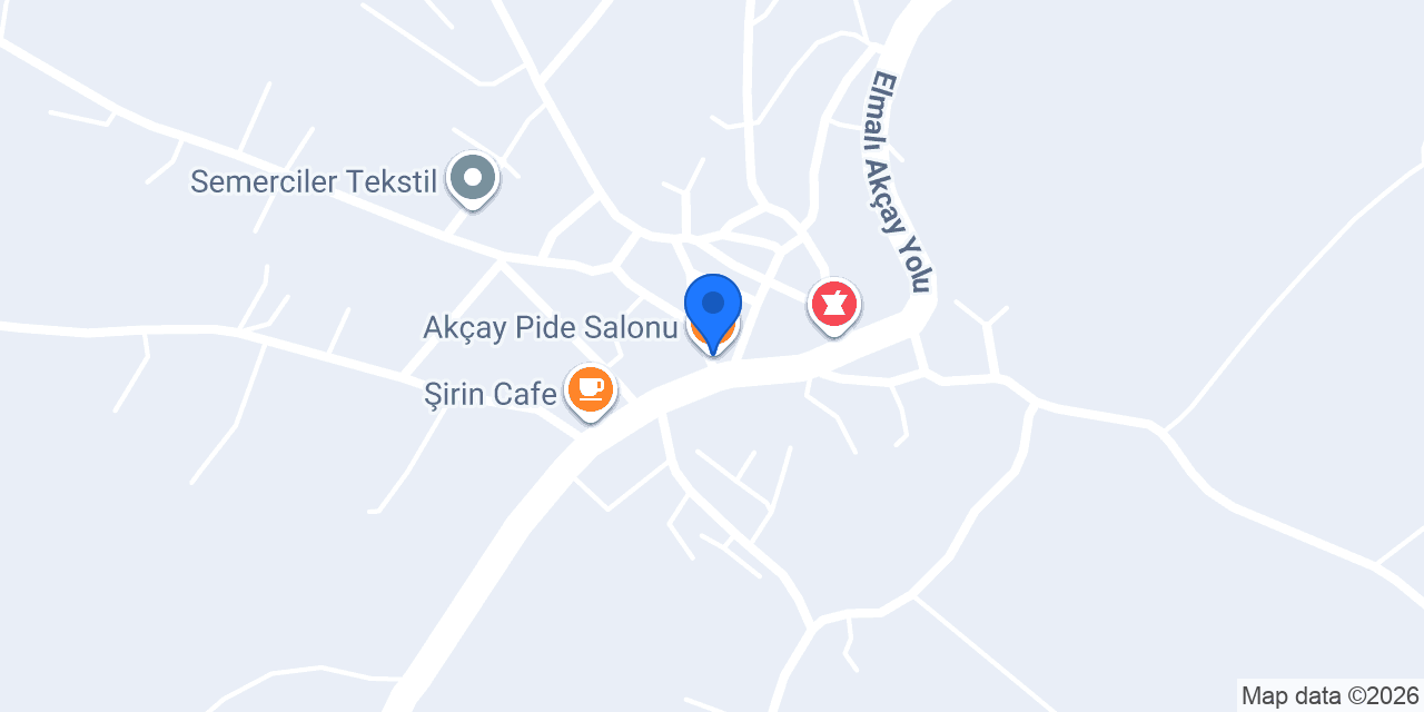 Akçay Pide Salonu konumu