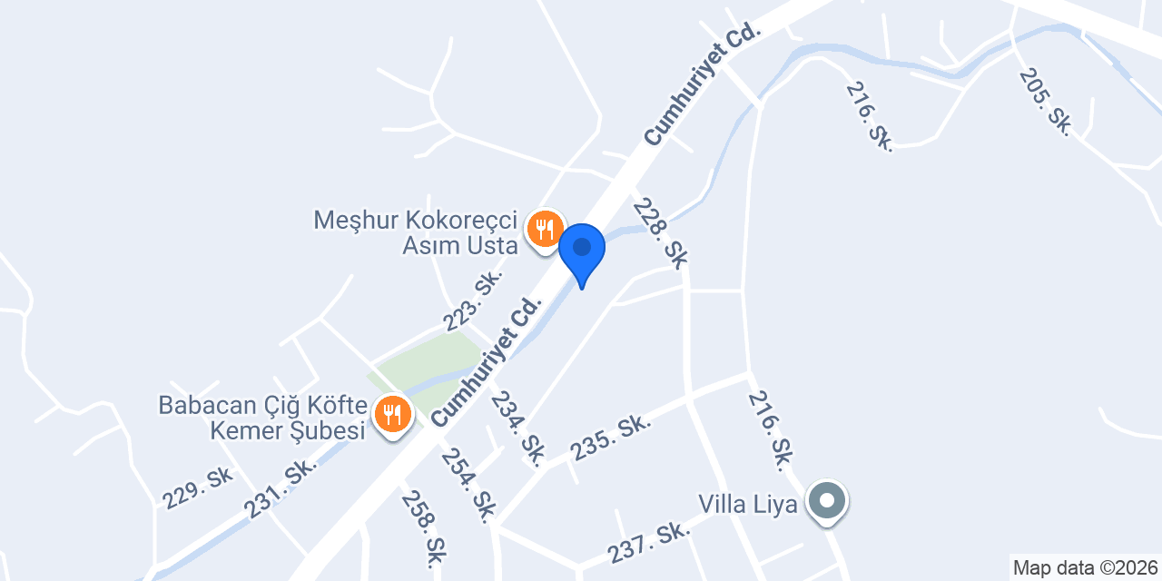 HARABE WAFFLE KEMER konumu