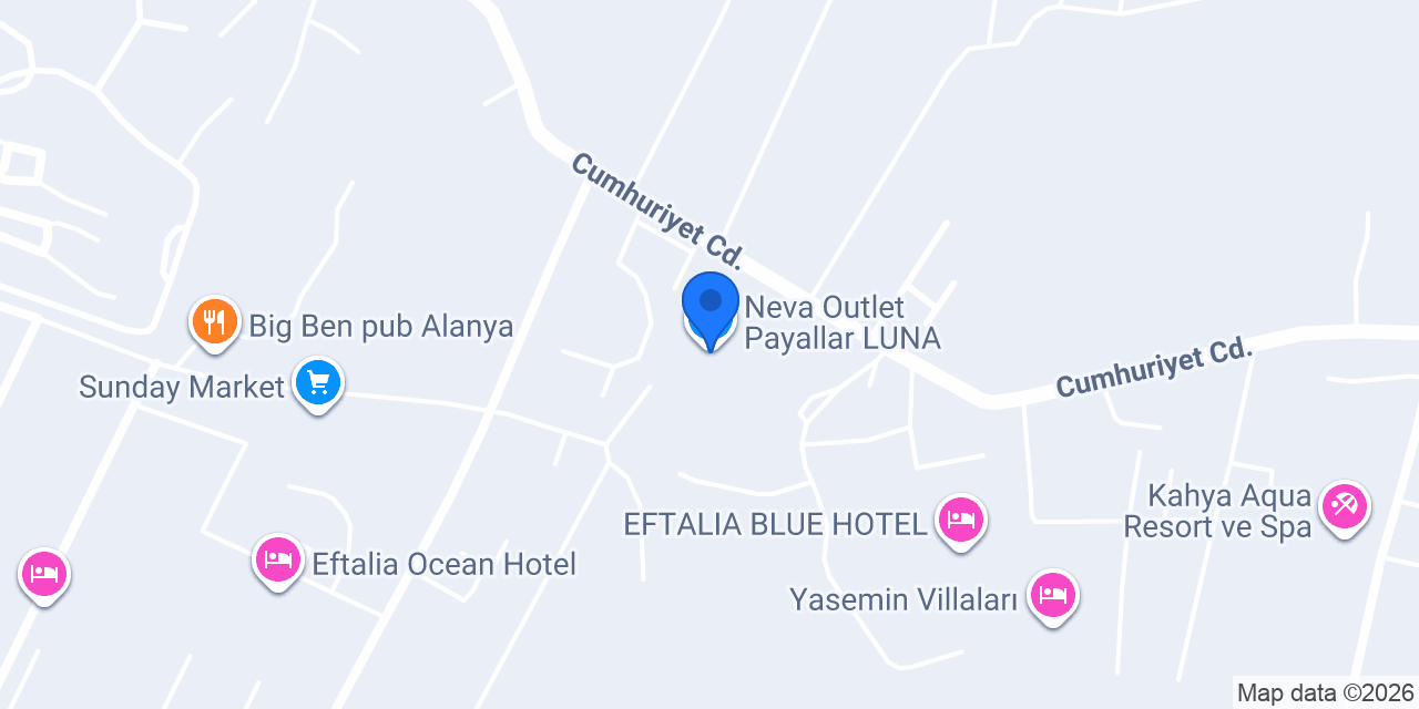 Lofts Alanya Luna konumu