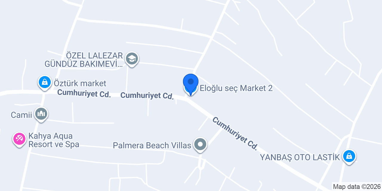 Eloğlu seç Market 2 konumu