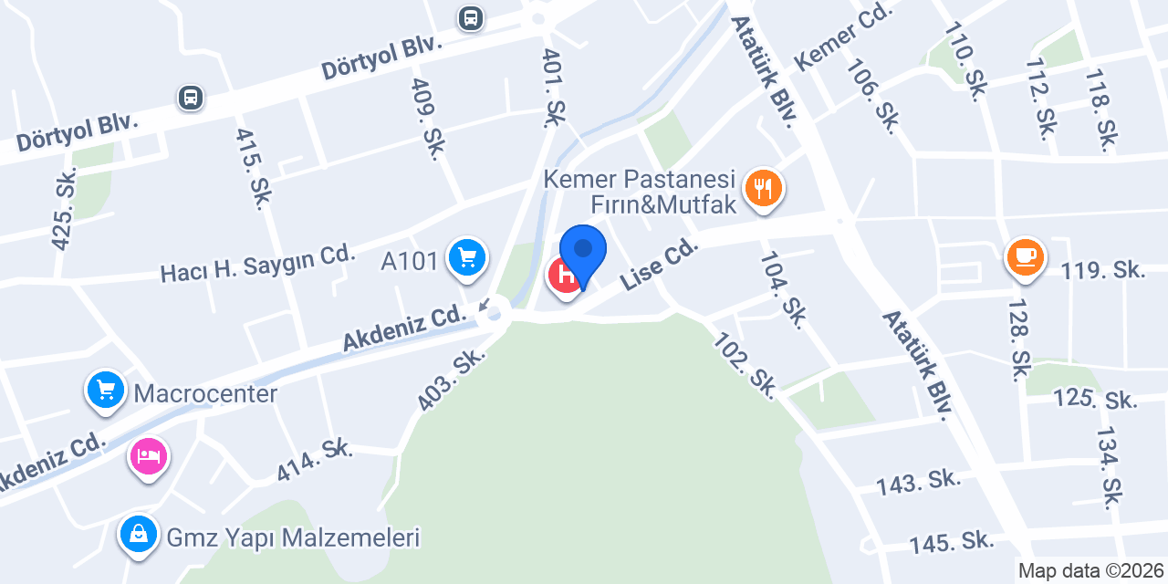 Lezzet kebap konumu