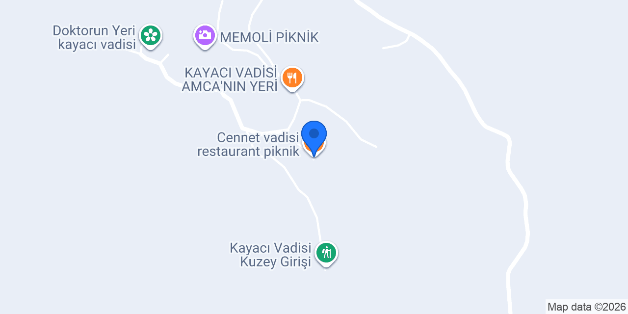 Cennet vadisi restaurant piknik konumu