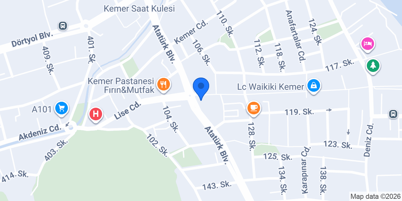 CASA LA LUNA KEMER konumu