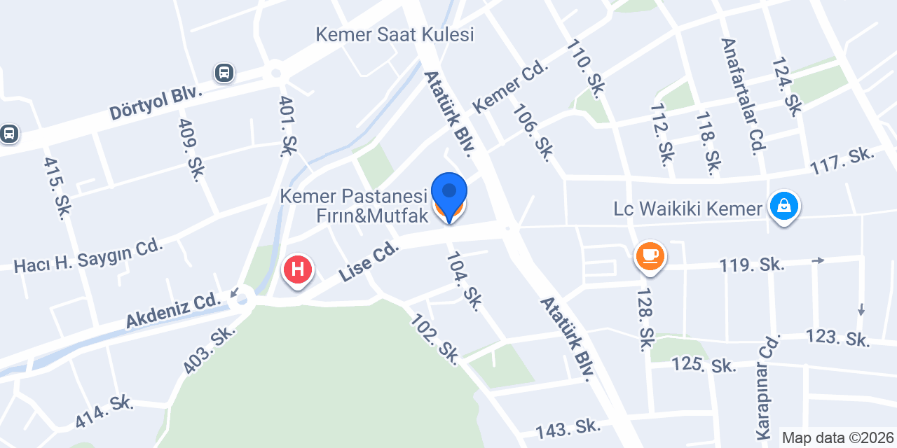 Kemer Pastanesi Fırın&Mutfak konumu