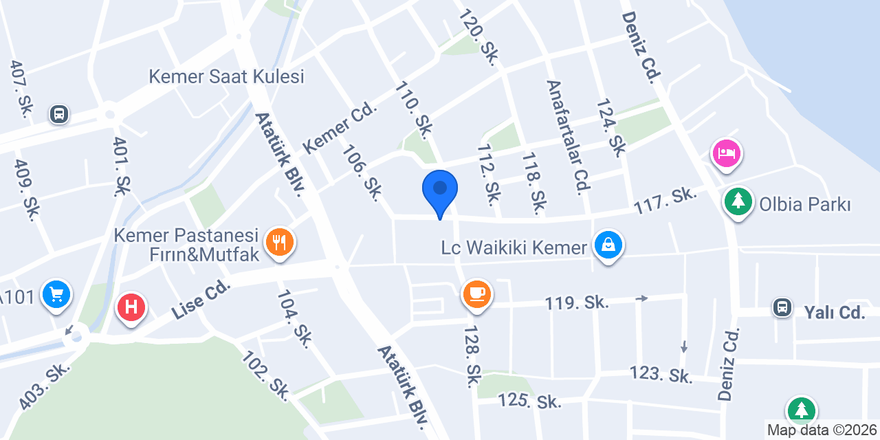 Bade Otel konumu