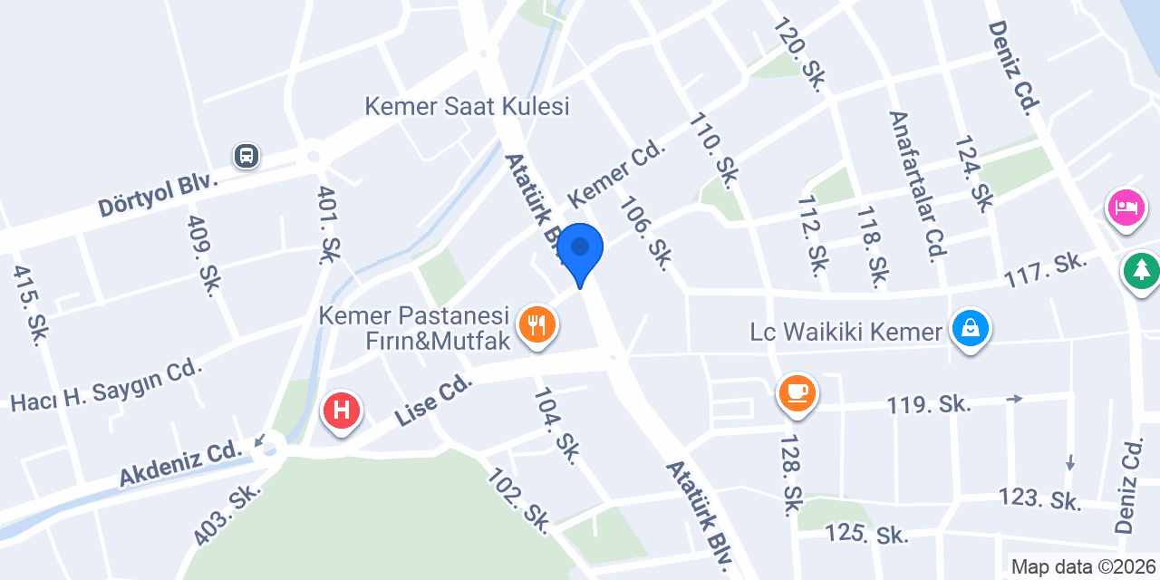 Diş Hekimi Umut Öztürk konumu