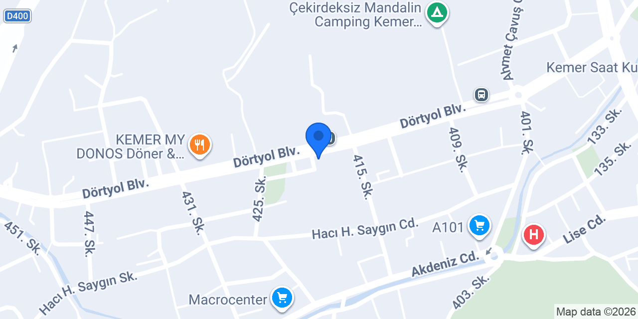 DHL eCommerce - Kemer Şubesi konumu
