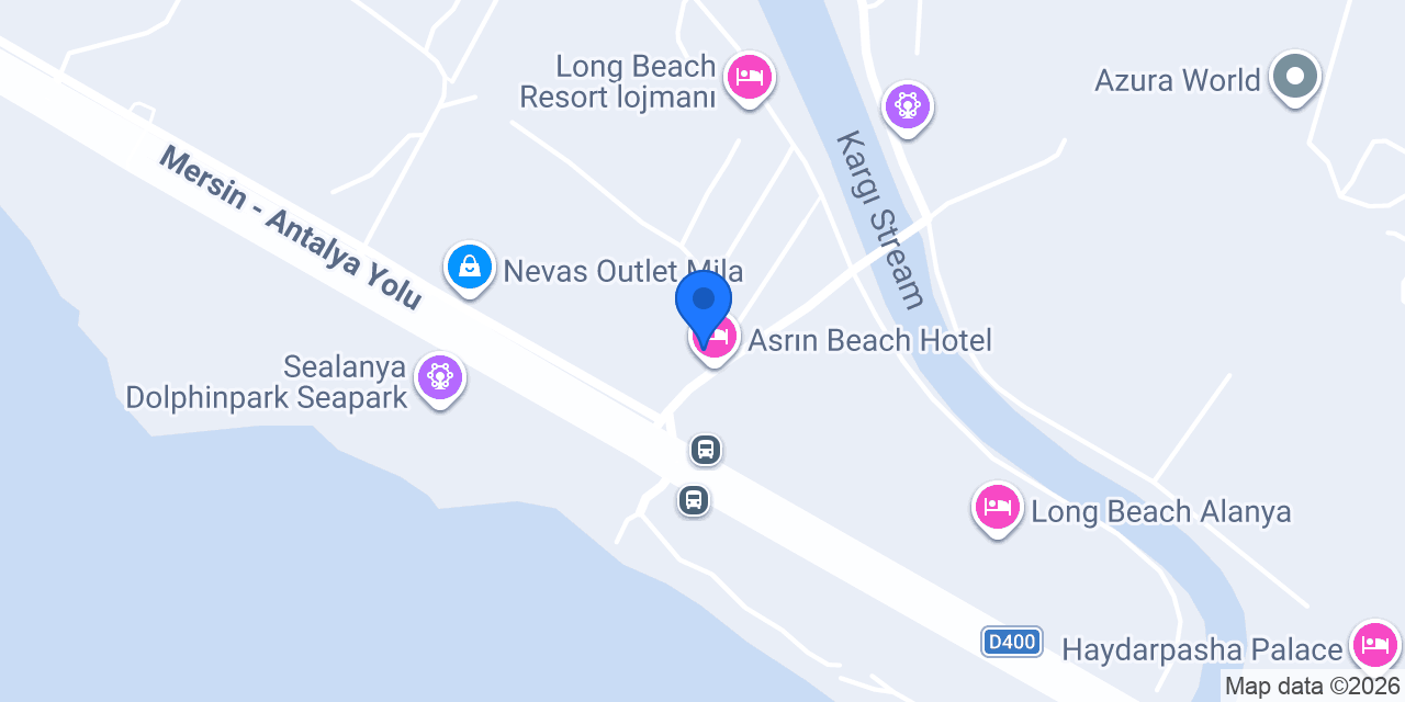 Asrın Beach Hotel konumu