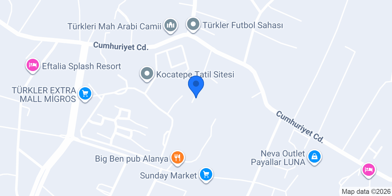 Raina Beach Hotel konumu