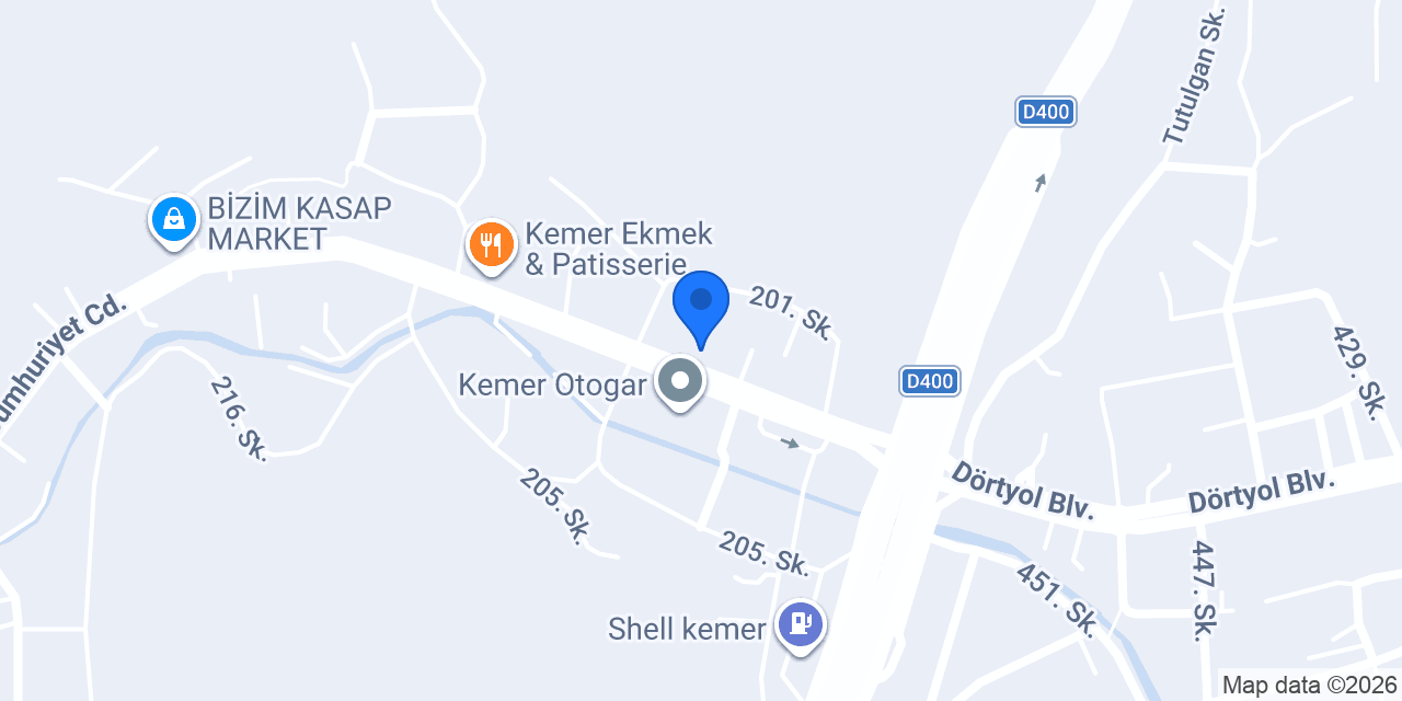 Kemer Sürücü Kursu konumu