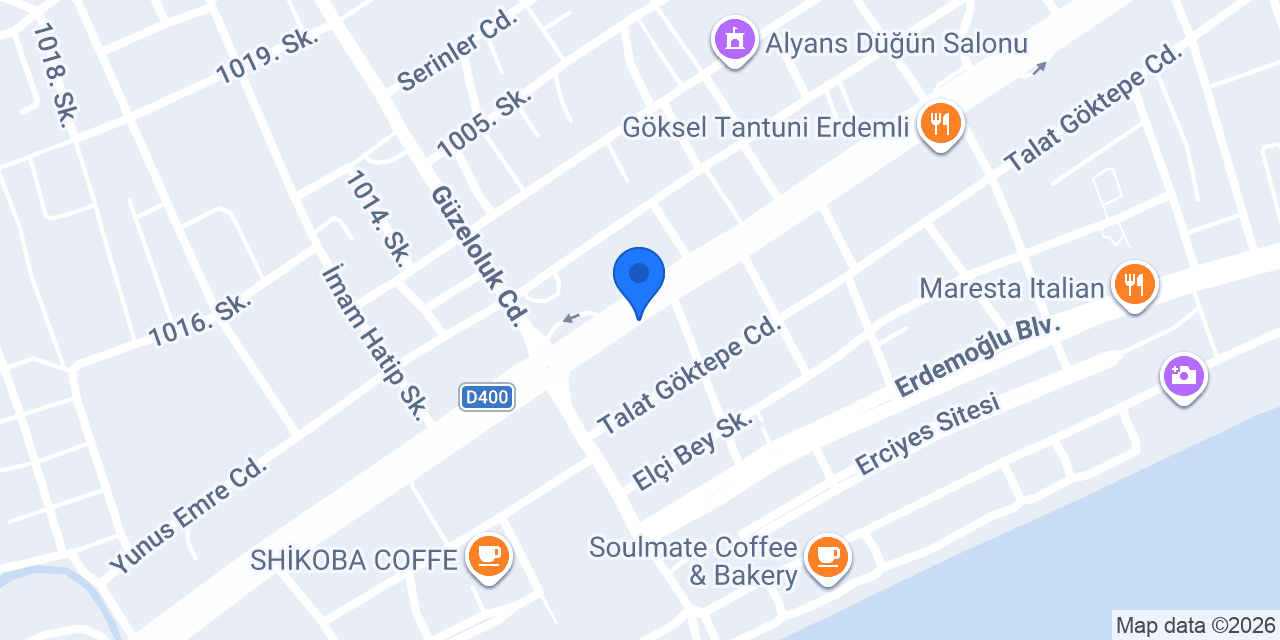 Erdemli Sürücü Kursu konumu