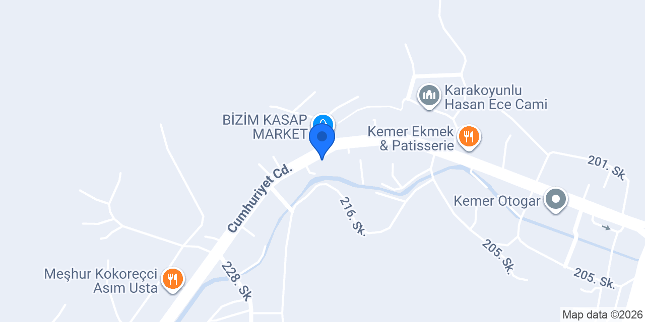 Kemer Evkur & Spot konumu