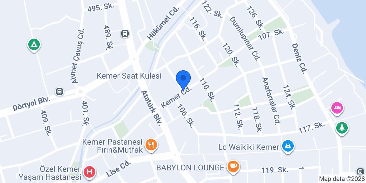 Çıralı Tour konumu