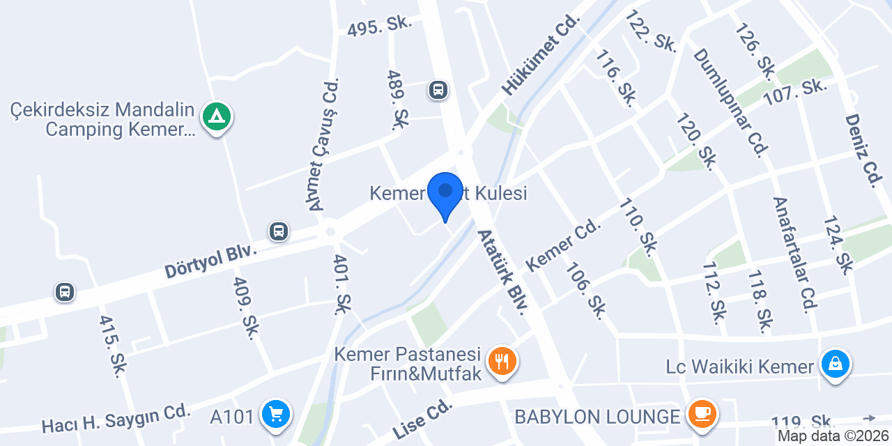 otel konumu