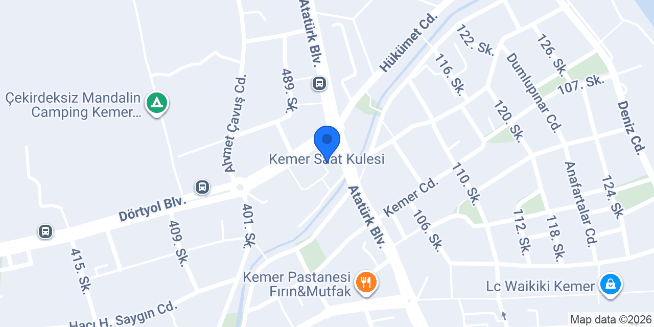 Cafe Mokka Kemer konumu