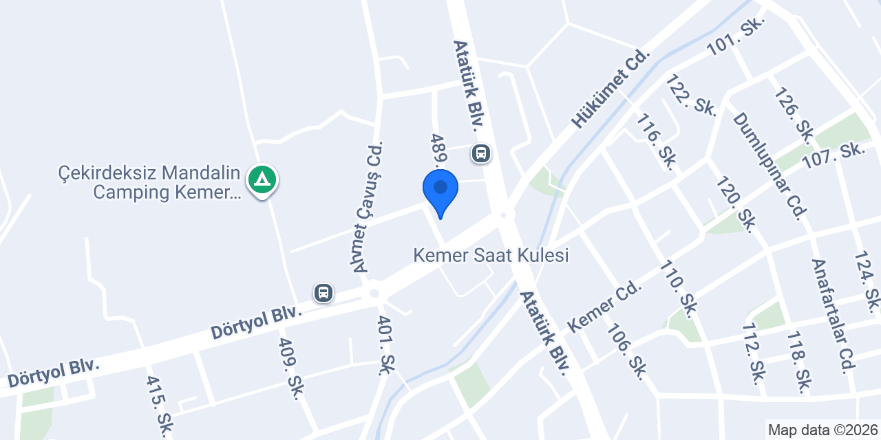 Kemer Pide konumu