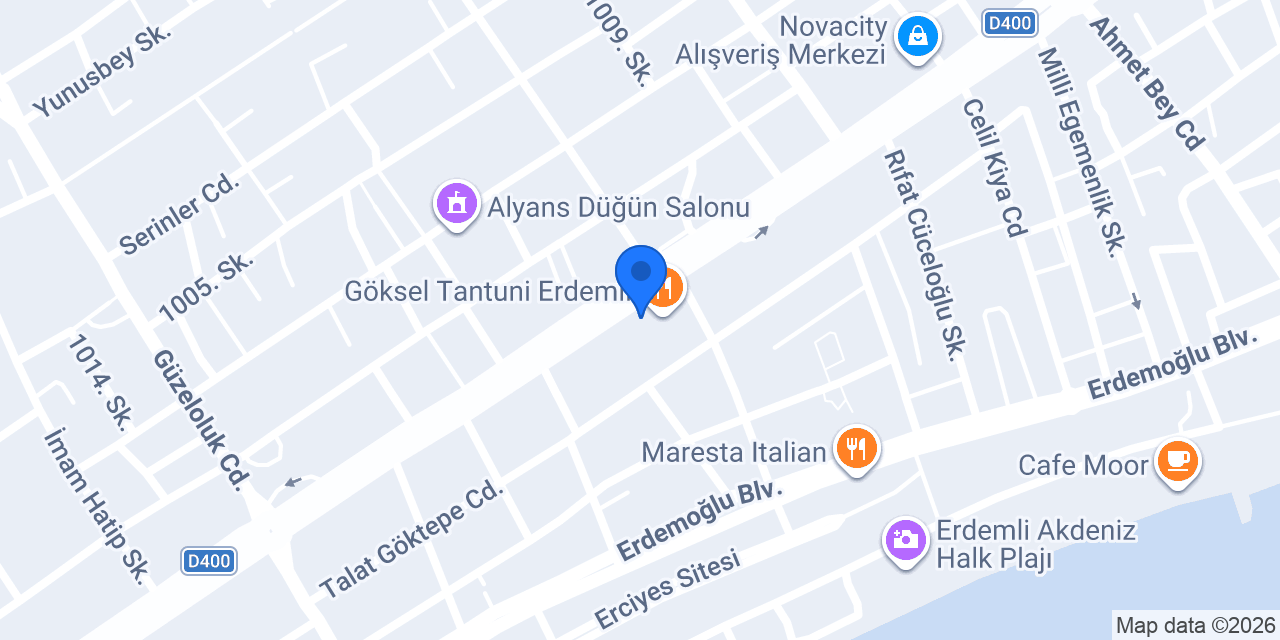 Erdemli Cam Balkon konumu