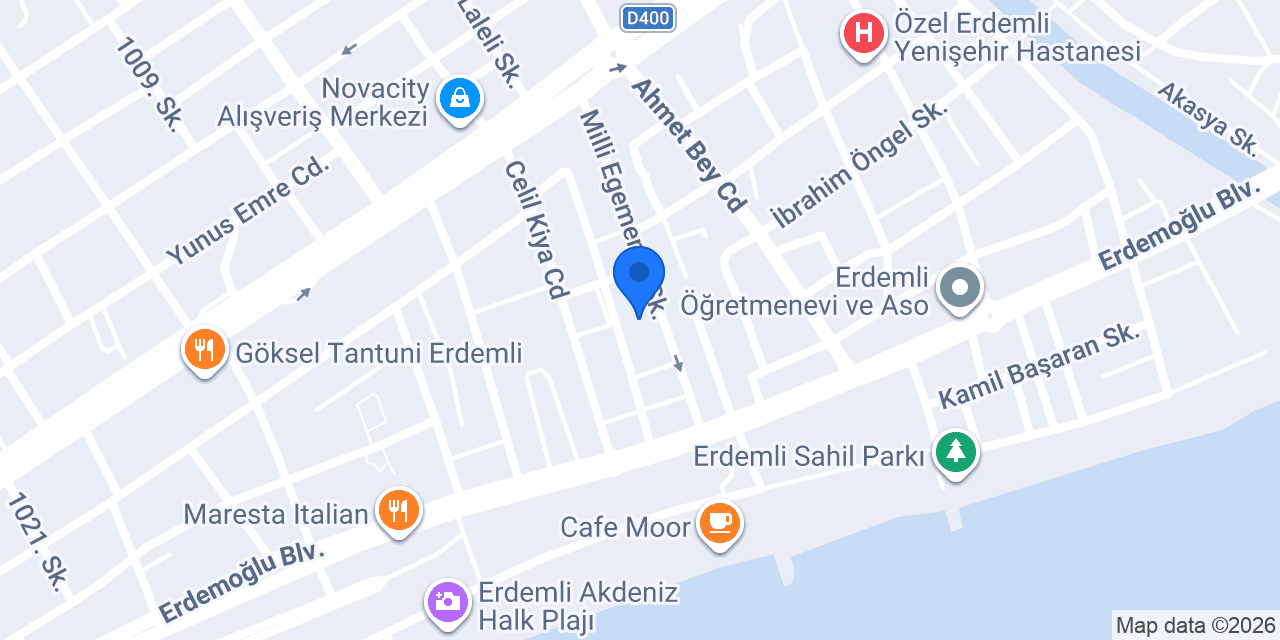 ERDEMLİ TADİLAT - KUZEY YAPI DEKORASYON konumu