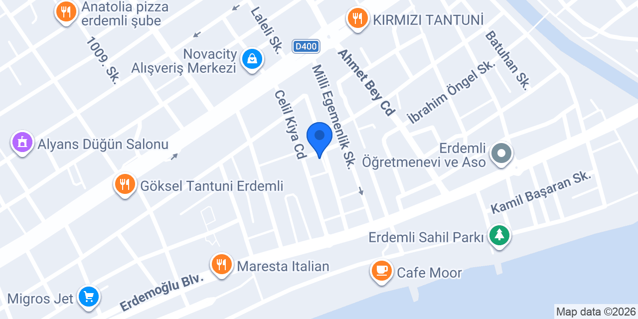 EVA ÇİÇEKÇİ ERDEMLİ konumu