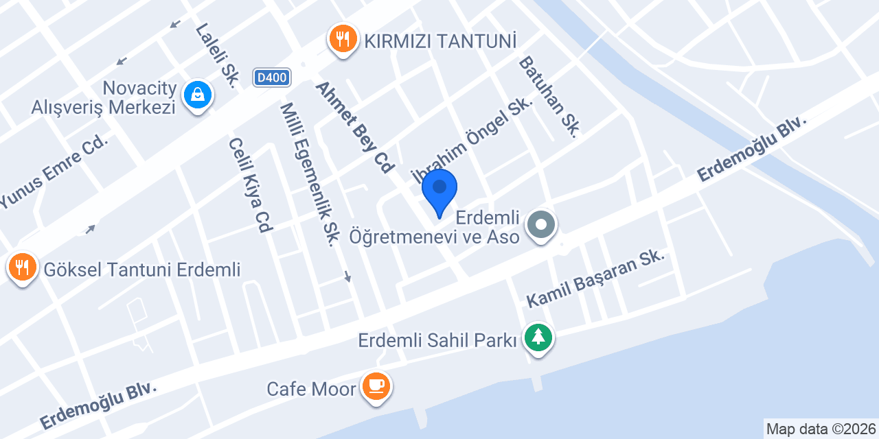 Erdemli Lara Çiçekçilik konumu