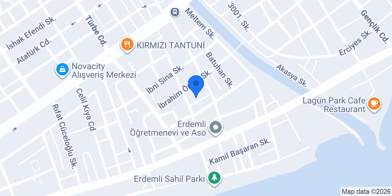 Erdemli İlçe Halk Kütüphanesi konumu