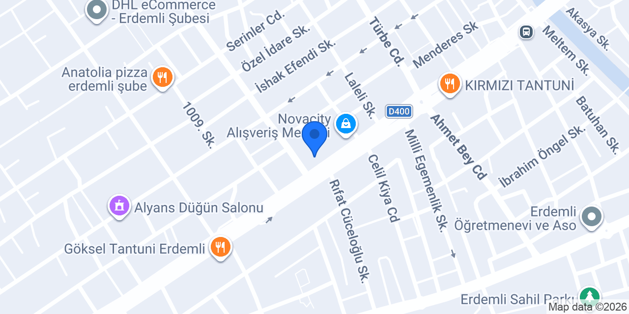 Yapı Kredi - Erdemli Şubesi konumu