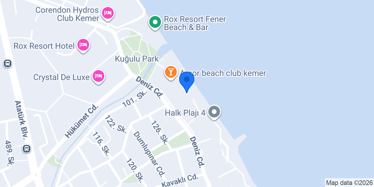 Viking Beach Kemer konumu