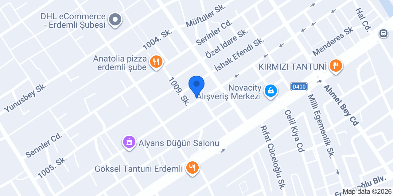 Erdemli Park Avm konumu