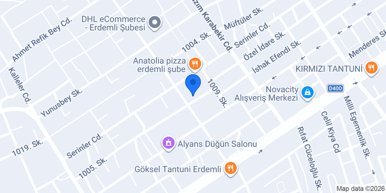 Lale Kuru Temizleme konumu