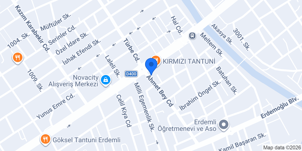 Helvacı Ali Erdemli konumu