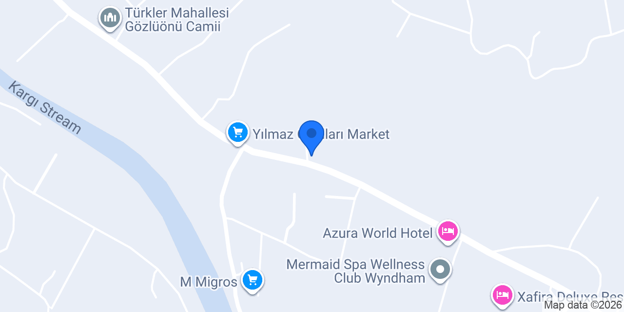 Mozibu Mobilya Fabrikası - Alanya konumu