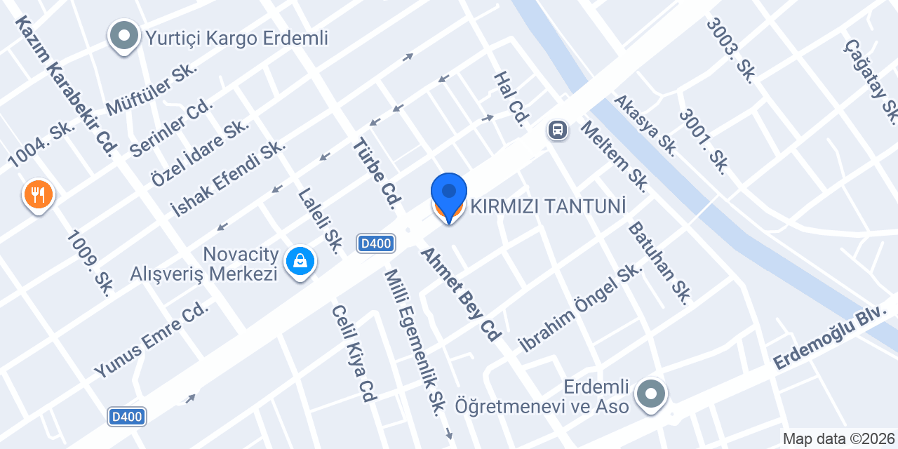 KIRMIZI TANTUNİ konumu