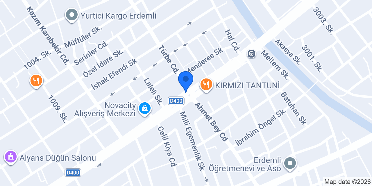 Türker Otomotiv konumu