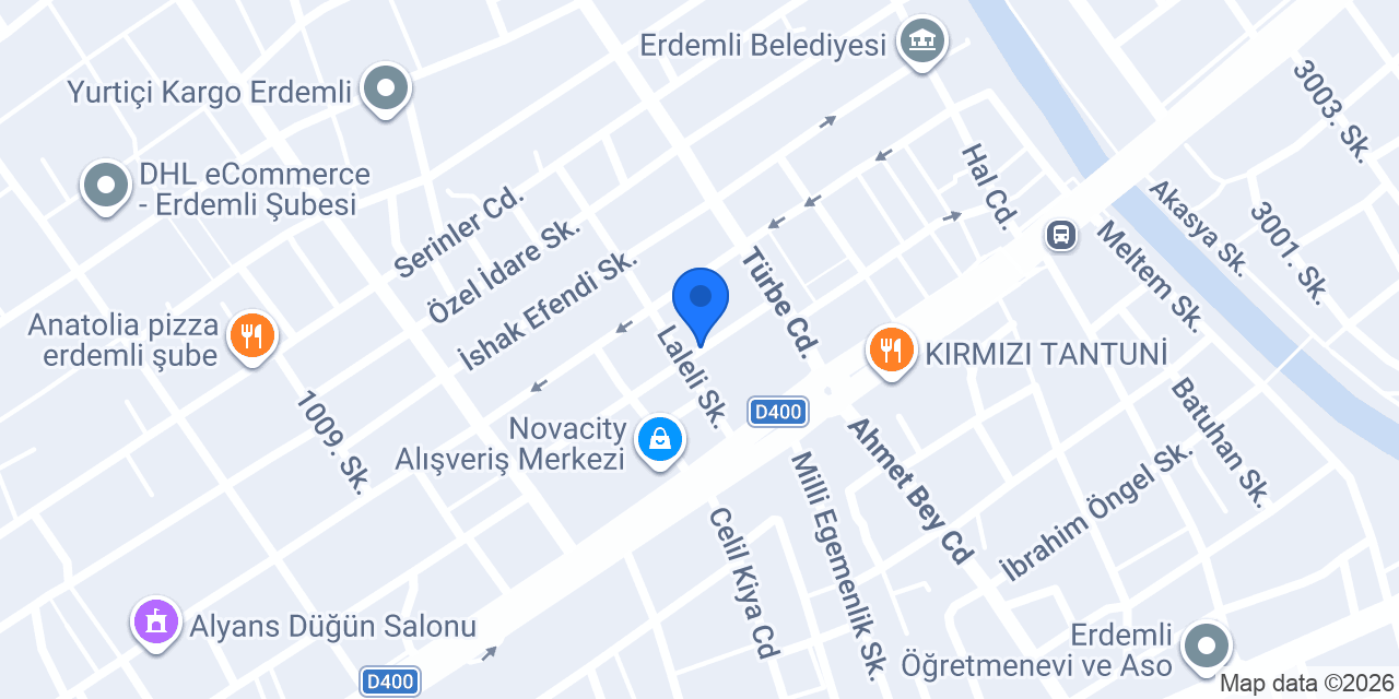 Erdemli 1. Noterliği konumu