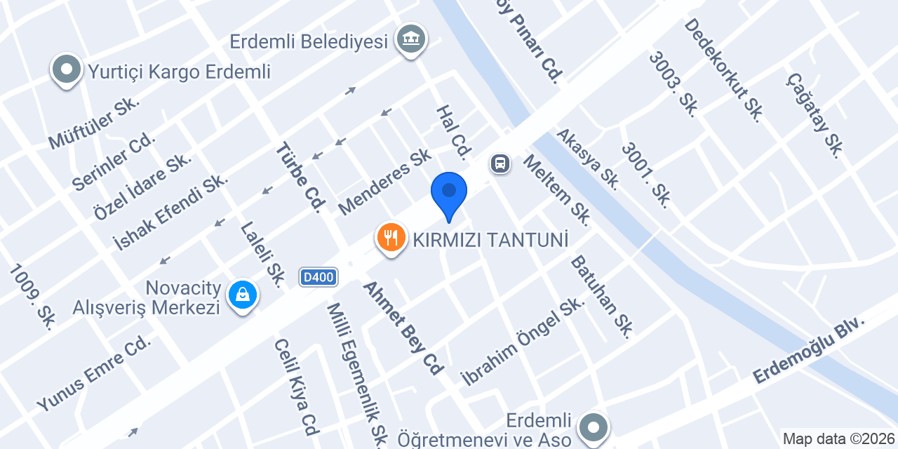 Garanti BBVA Erdemli Şubesi konumu