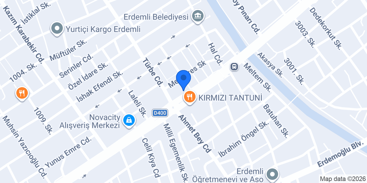 Akbank-erdemli Şubesi konumu
