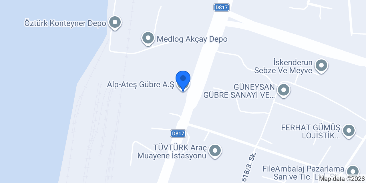 Alp-Ateş Gübre A.Ş konumu