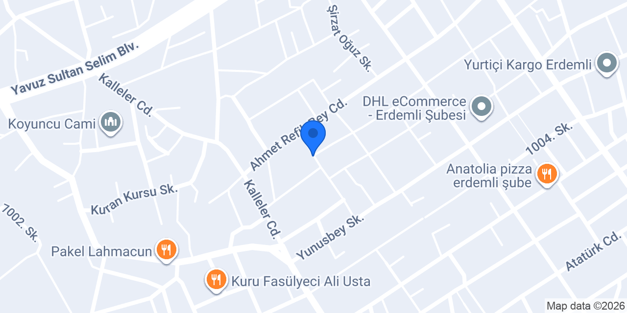 Erdemli elektrik dalgıç pompa konumu
