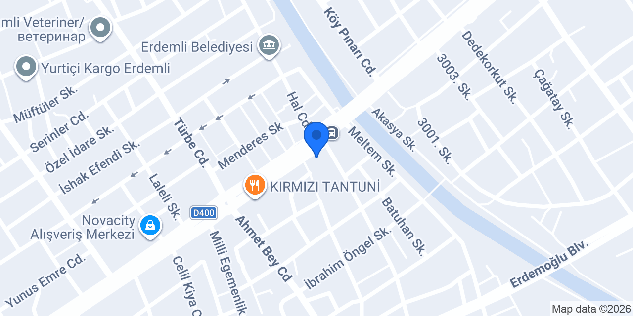 Kuveyt Türk Erdemli Şubesi konumu