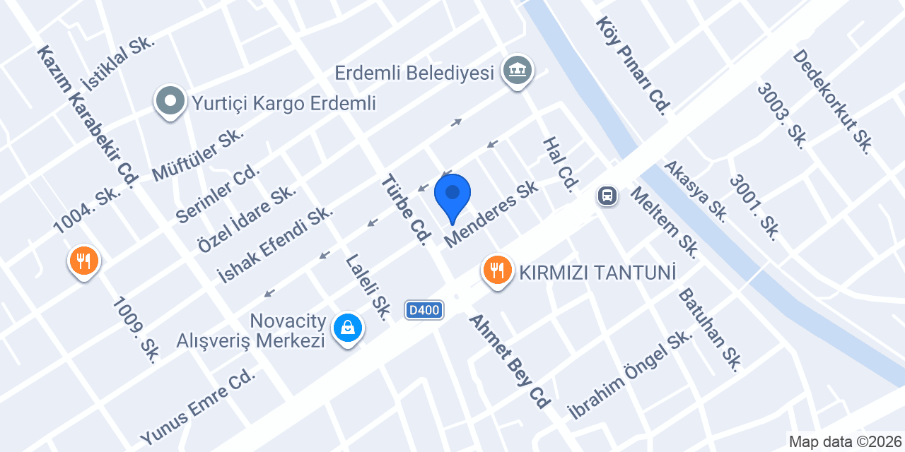 Berçem&Acar Hukuk Bürosu konumu