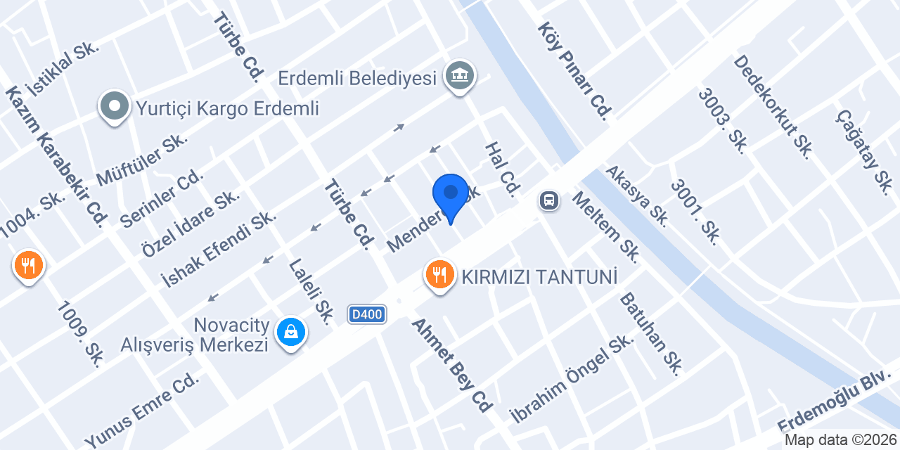 Elit Erkek Kuaförü Erdemli konumu