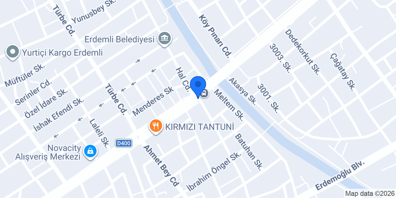 Katık Döner Erdemli şubesi konumu