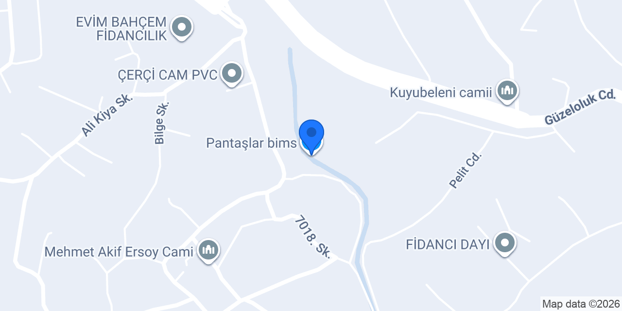 Pantaşlar bims konumu