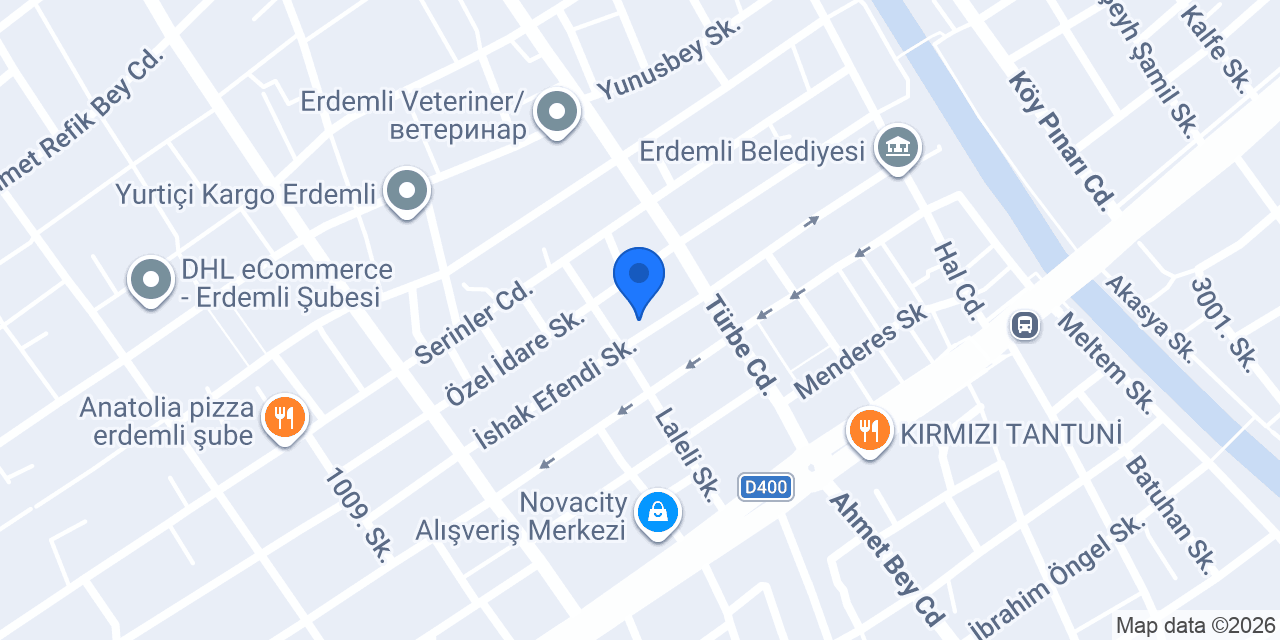 ERDEMLİ VETERİNER SERVİSİ konumu