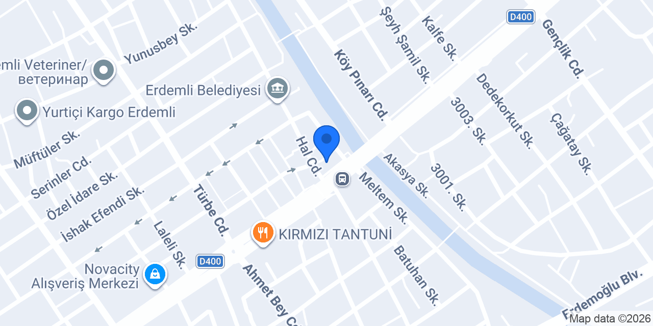 Köşem Restoran konumu
