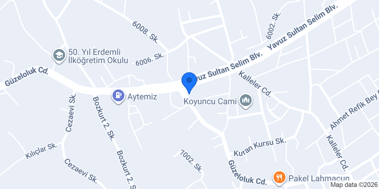 Vip Göçükcü Onarim Merkezi̇ konumu