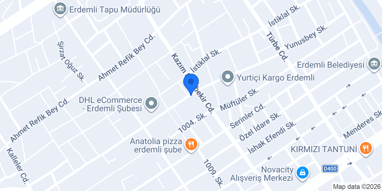 Sefa Patiseri House Erdemli konumu