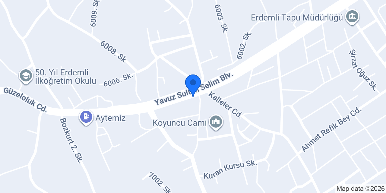 Sapmazoglu Oto lastik konumu