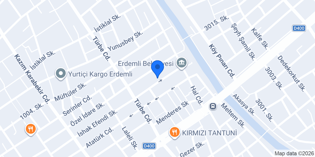 Erdemli davet evi konumu