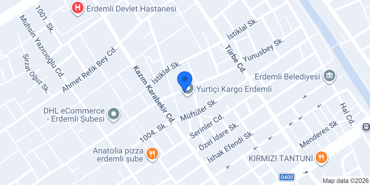 İşler Kitabevleri Erdemli konumu